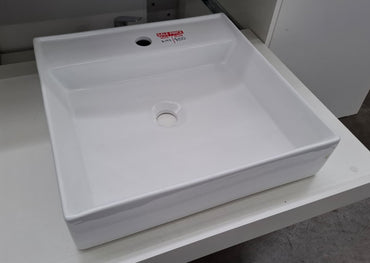 Ex-Display: HK-8244 White Basin with 1TH - 450 x 450mm