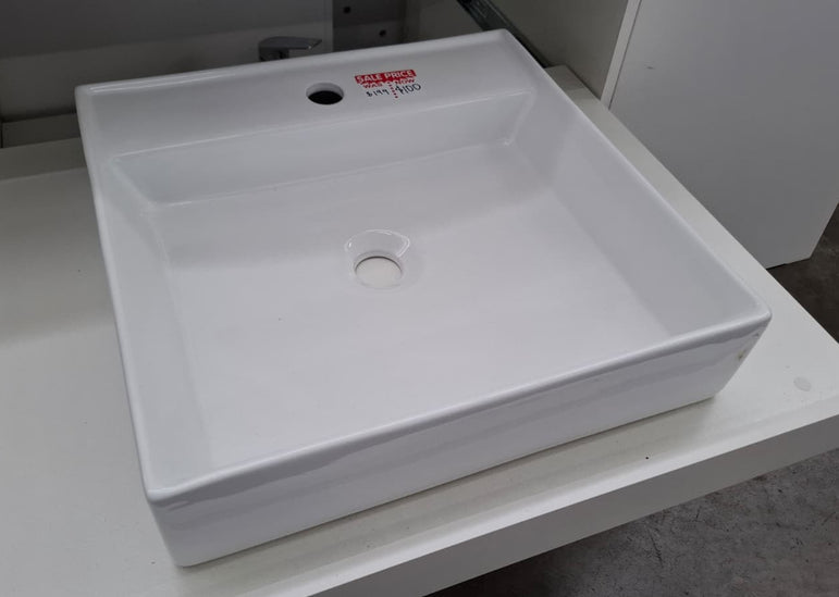 Ex-Display: HK-8244 White Basin with 1TH - 450 x 450mm