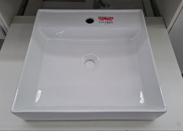 Ex-Display: HK-8244 White Basin with 1TH - 450 x 450mm