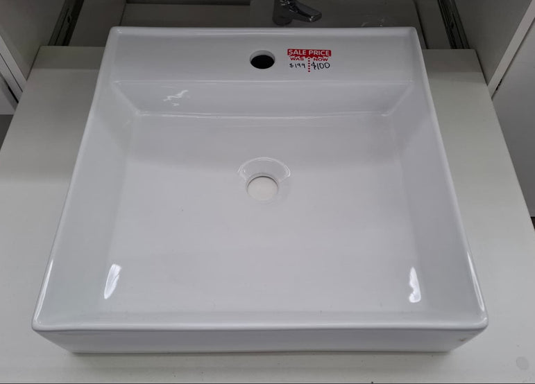Ex-Display: HK-8244 White Basin with 1TH - 450 x 450mm