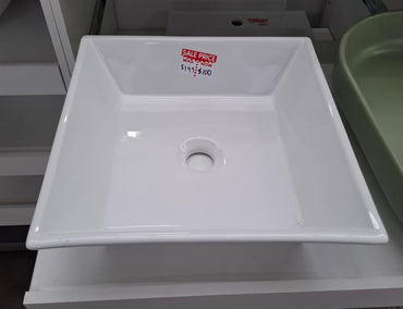 Ex-Display: HK-8049A White Square Basin - 420 x 420mm