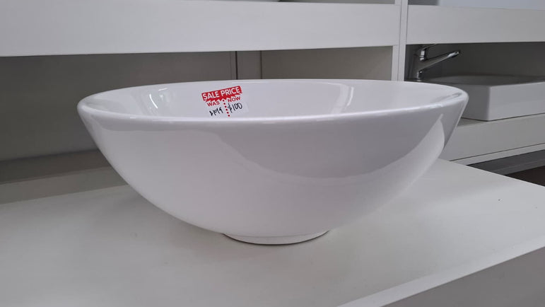 Ex-Display: Round Gloss White Basin