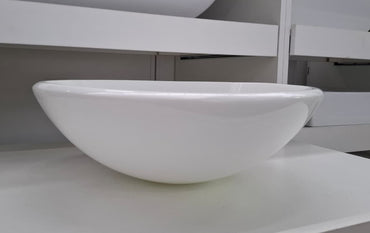Ex-Display: Round Gloss White Basin