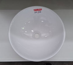 Ex-Display: Round Gloss White Basin