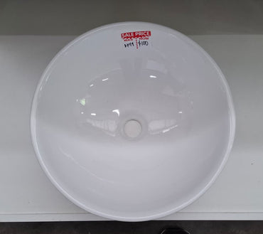 Ex-Display: Round Gloss White Basin