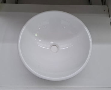 Ex-Display: Round Gloss White Basin