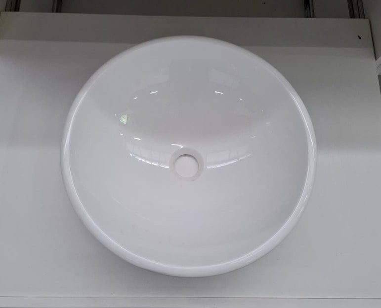 Ex-Display: Round Gloss White Basin