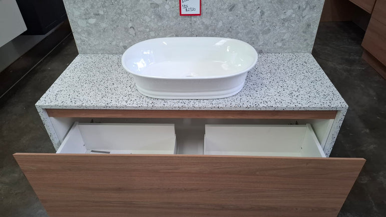 Ex-Display: Ainsworth 1200mm Wall Hung Vanity with Stone Top