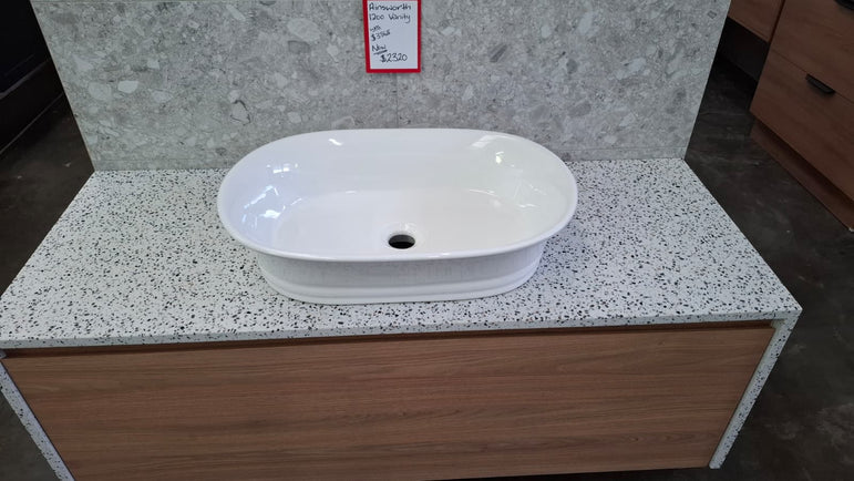Ex-Display: Ainsworth 1200mm Wall Hung Vanity with Stone Top