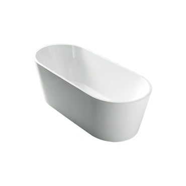 Delta 1500mm Wall Faced Curved Free Standing Bath