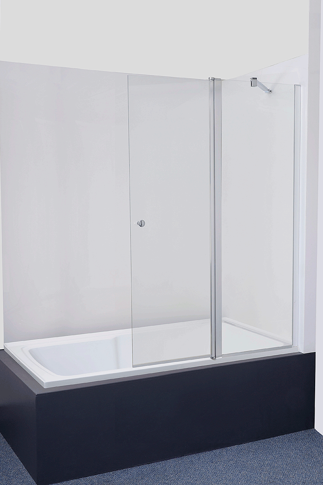 CASCADE FIXED/SWING PIVOT BATH SHOWER SCREEN PANEL 1037(L) x 1500 (H)