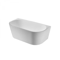 Delta 1500mm  Wall Faced Curved Free Standing Bath