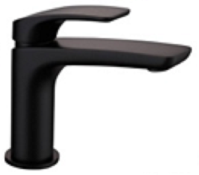 Elle Basin Mixer Black Wels 5