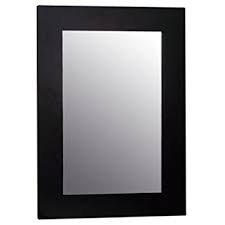 Krome  600 Designer Black Glass Framed Mirror