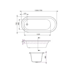 UNO 1700 SPA CONTOUR 12 JETS
